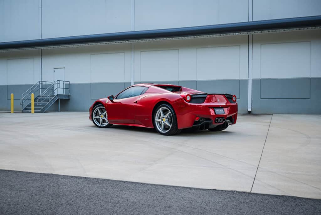 Ceramic Coating for Cars Installed on Ferrari 458 Italia Spider Red 1326